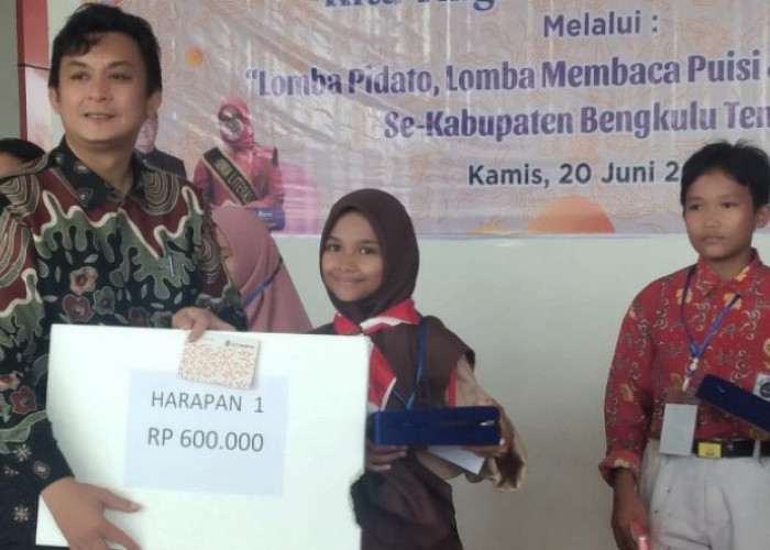  Siswi MTs Panca Mukti  Raih Juara Lomba Baca Puisi Tingkat Kabupaten Bengkulu Tengah