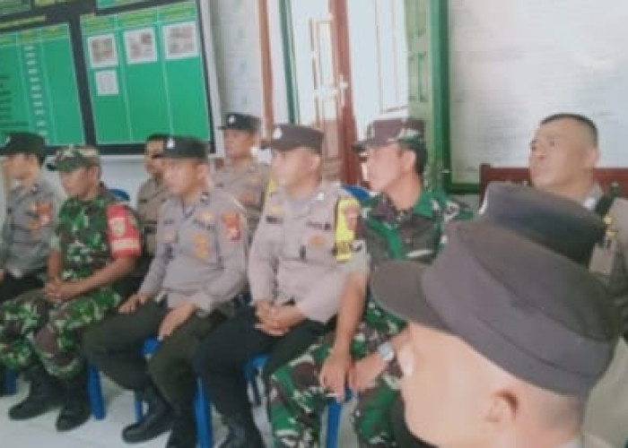 HUT TNI ke-78, Polsek Muara Sahung dan  Kaur Tengah Kunjungi Markas Koramil 