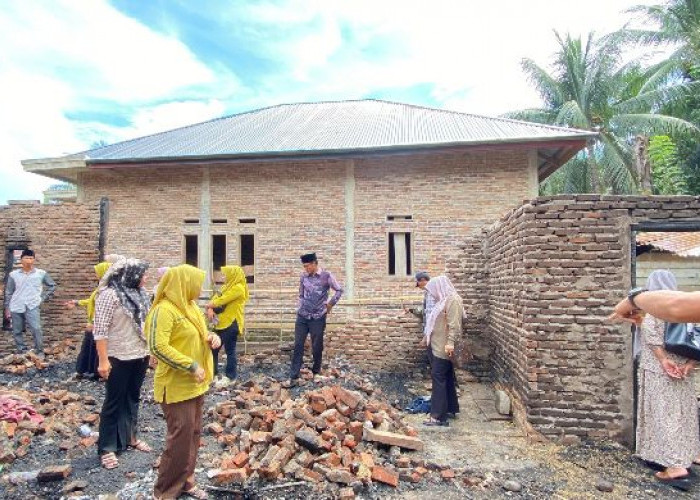 Kebakaran Hanguskan Rumah Warga di Desa Tanjung Beringin, Kerugian Capai Rp125 Juta