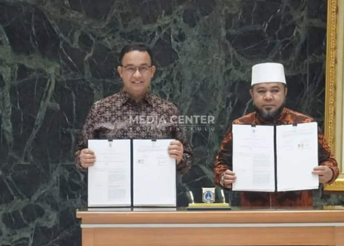  Walikota Bengkulu MoU bersama Gubernur DKI Jakarta  Anies Baswedan