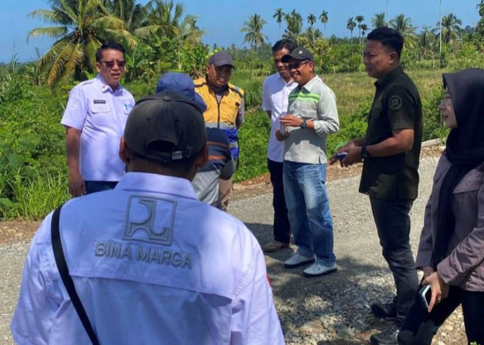 PUPR Bengkulu Selatan  Bersama Kejari Monitoring Pekerjaan Jalan di Kota Agung