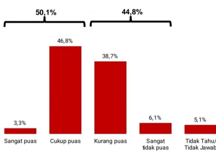 Tingkat Kepuasan Prabowo-Gibran Anjlok 