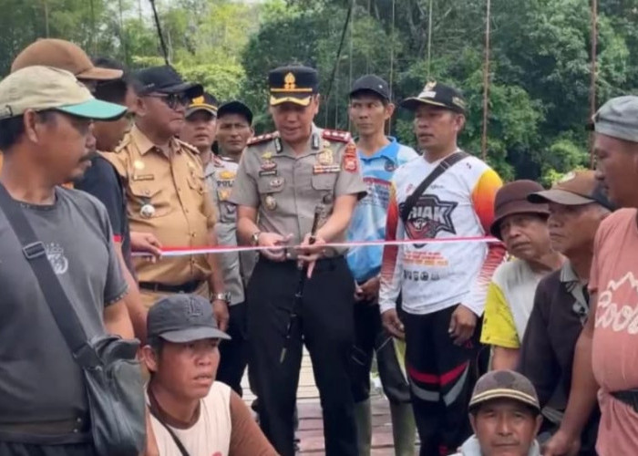 Polres Kaur Resmikan Dua Jembatan Merah Putih Presisi, Perkuat Akses Warga dan Pertanian