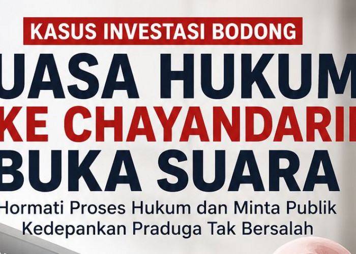 Kuasa Hukum Nike Chayandarie: Pendampingan Bukan Berarti Membenarkan Dugaan Perbuatan Klien