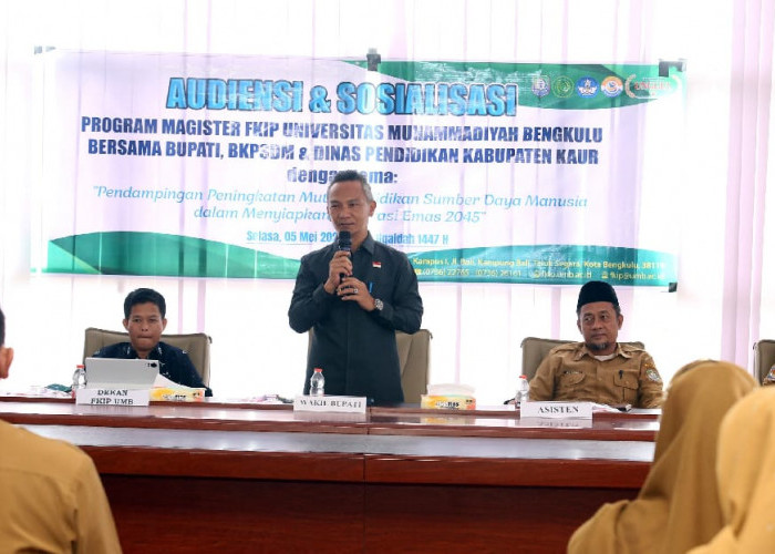 Wabup Kaur Dorong ASN dan Guru Lanjut S2, Gandeng UMB Siapkan SDM Unggul 2045