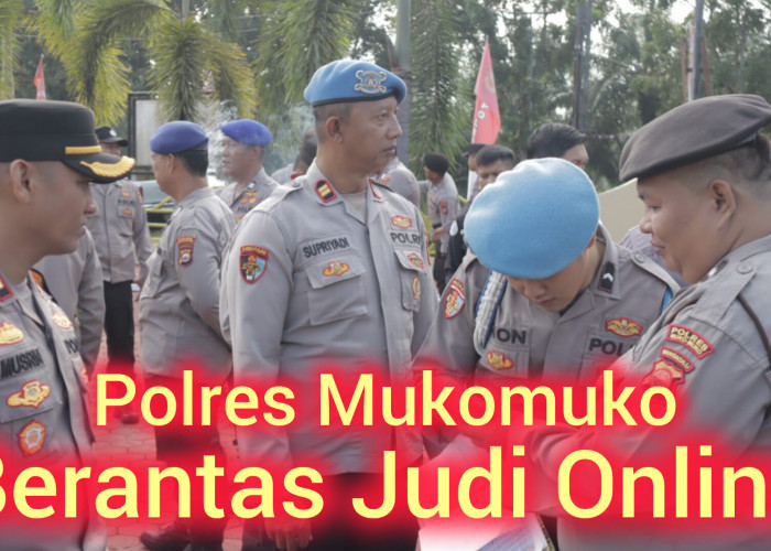 Polres Mukomuko Berantas Judi Online, Seluruh Handphone Diperiksa