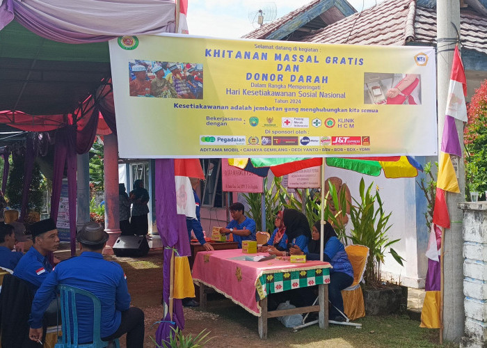 Karang Taruna Rawa Makmur Permai Gelar Bakti Sosial, Khitanan Massal dan Donor Darah