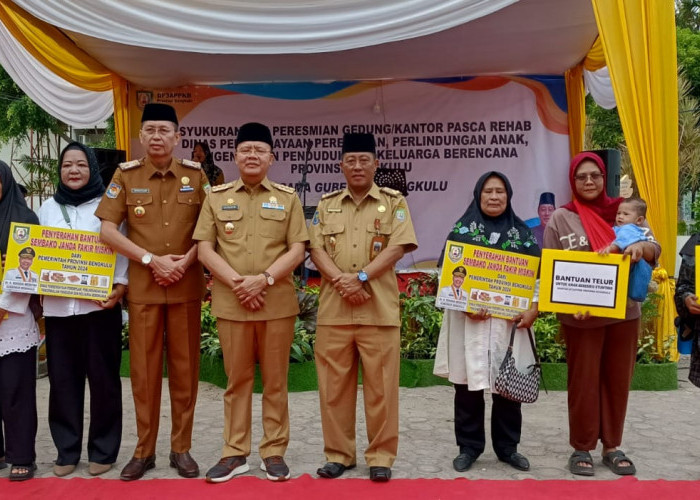 Janda Fakir Miskin dan Keluarga Beresiko Stunting Terima Bantuan dari Pemprov Bengkulu