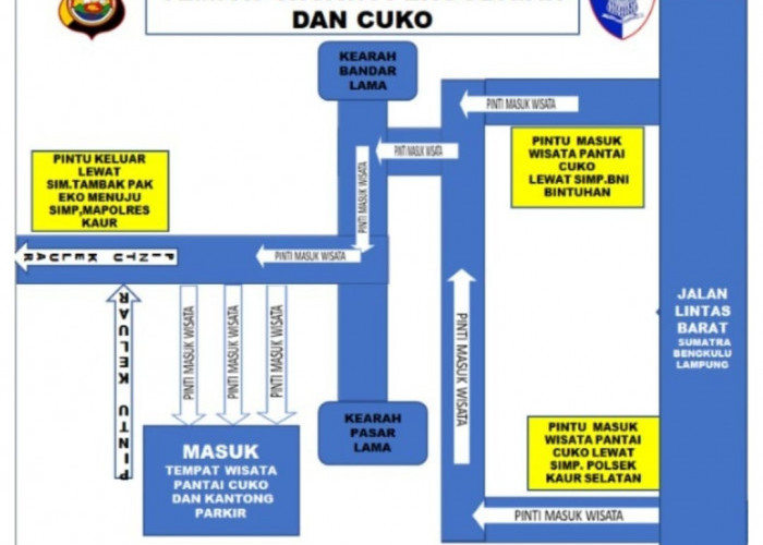 Atasi Lonjakan Pengunjung Libur Lebaran Idul Fitri 1447 H, Polres Kaur Rekayasa Lalu Lintas Tempat Wisata