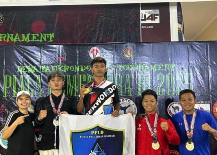 Personel Polres Kaur Raih Juara 3 Kejuaraan Taekwondo Piala Kemenpora RI 2025