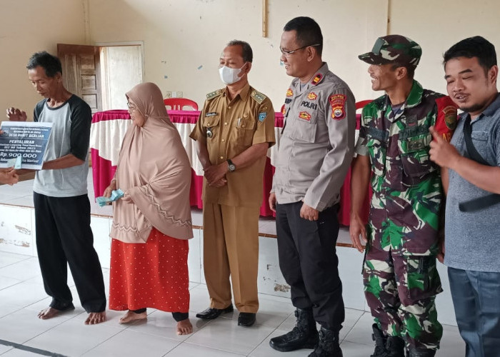  Tak Pakai Lama, Bukit Berlian Gelar Titik Nol Rabat  Beton dan Penyaluran BLT DD