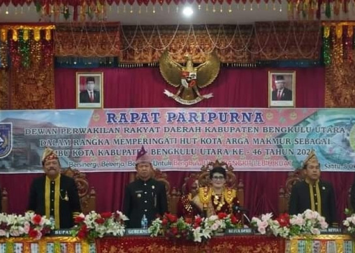  DPRD Bengkulu Utara Gelar Paripurna HUT   Kota Arga Makmur ke 46