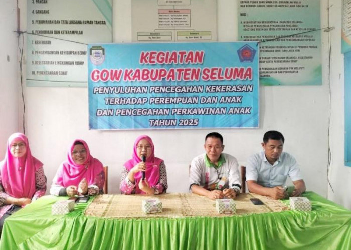 Cegah Kekerasan Terhadap Perempuan dan Anak,  GOW Gelar Penyuluhan di Seluma Timur