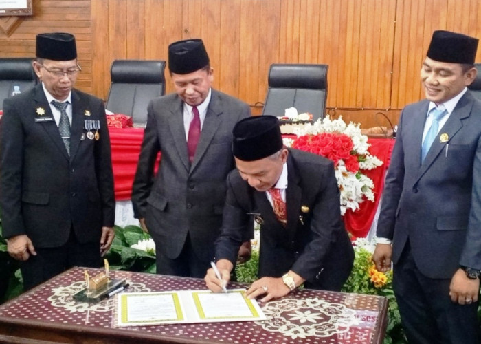 Saat Sertijab Bupati dan Wakil Bupati Kaur Periode 2025-2030, Ini Pesan  Abdul Hamid  