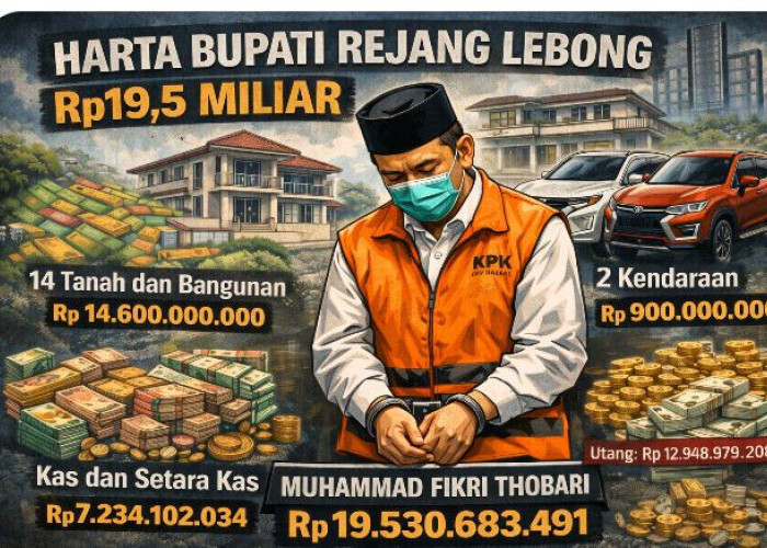 Terjaring OTT KPK, Segini Harta Kekayaan Bupati Rejang Lebong Fikri Thobari