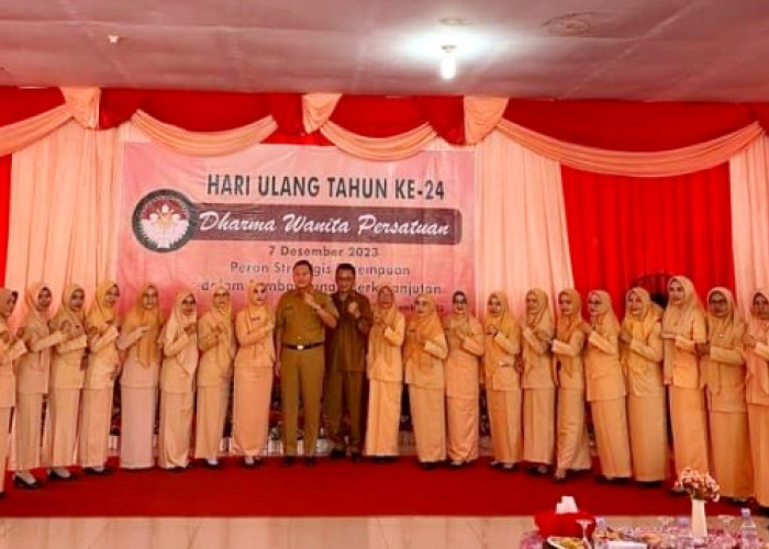 Dibuka Sekda, Kegiatan HUT Dharma Wanita Persatuan ke- 24 di Bengkulu Utara Sukses