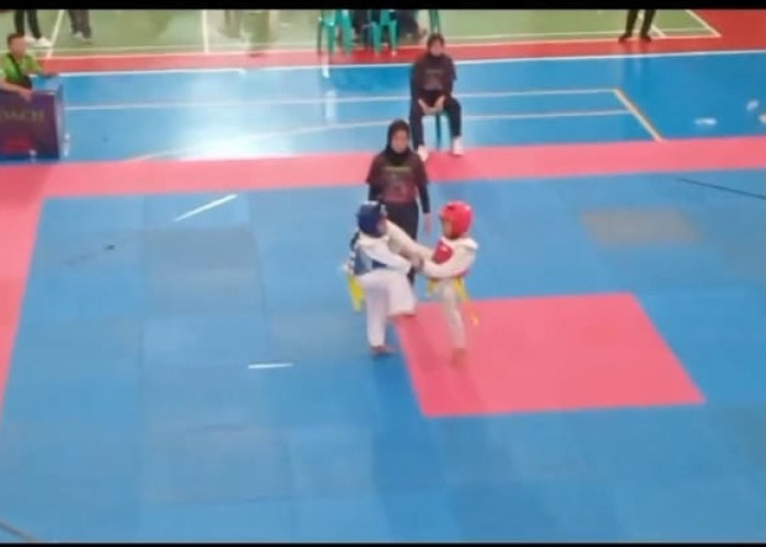  Double Kick Atlet Taekwondo Mukomuko di Open Turnamen Piala Kemenpora RI Mengagumkan, Sabet Medali 100 Persen