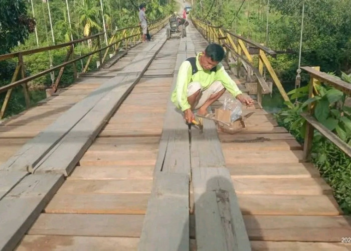 Warga Desa Talang Buai Masih Kecewa, Meski Jembatan Sudah Diperbaiki, Masalahnya Ini