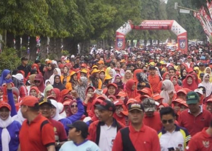Masyarakat Bengkulu Utara Antusias Ikuti Jalan Santai