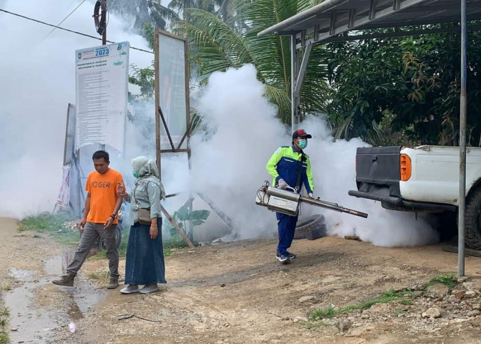 Tetap Waspada, Dinas Kesehatan Bengkulu Selatan Lakukan Foging di Daerah Rawan DBD
