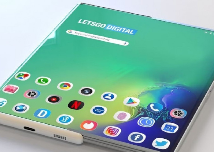 Samsung Bocorkan Ponsel Layar Gulung dan Bisa Berubah Jadi Tablet