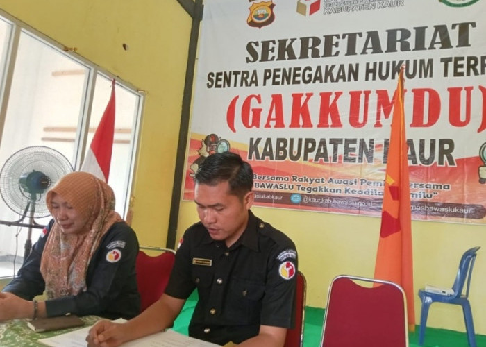 Temukan Dugaan Pelanggaran Pemilu 2024 di Kecamatan Nasal,  Gakkumdu Kaur Gelar Rapat Koordinasi