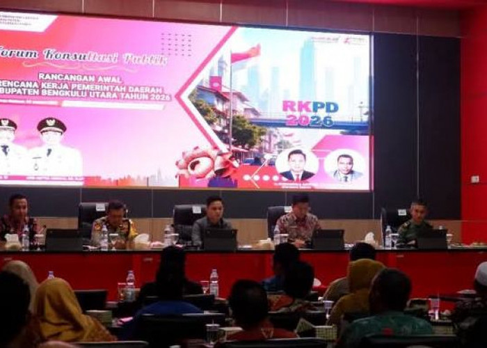  Wakil Bupati Bengkulu Utara Buka Acara Forum Konsultasi Publik