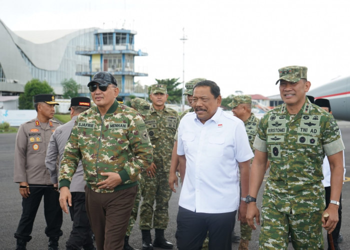 Menhan RI Kunjungi Bengkulu, Wagub Mian Sampaikan Kesiapan Lahan Pembangunan Lanud