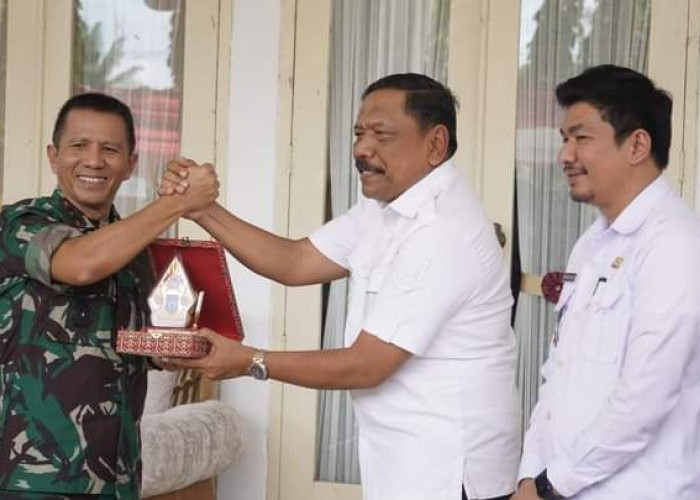 Ucapkan Terima Kasih, Bupati Mian Sambut  Pangdam II Sriwijaya di Balai Daerah Arga Makmur