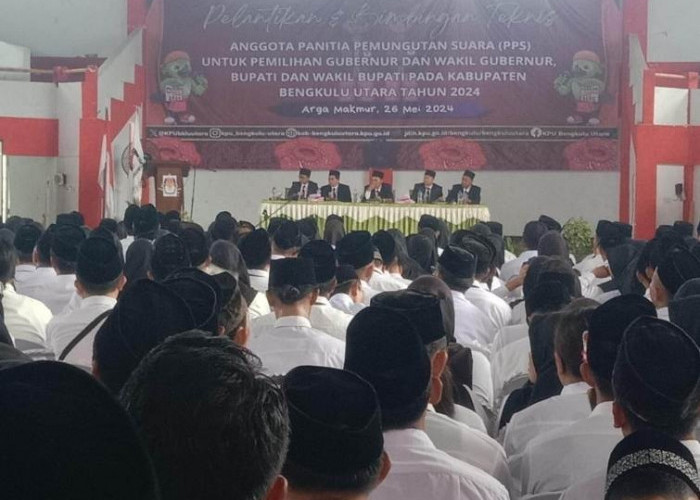 KPU Bengkulu Utara Lantik 660 Anggota PPS  Untuk Pilkada 2024