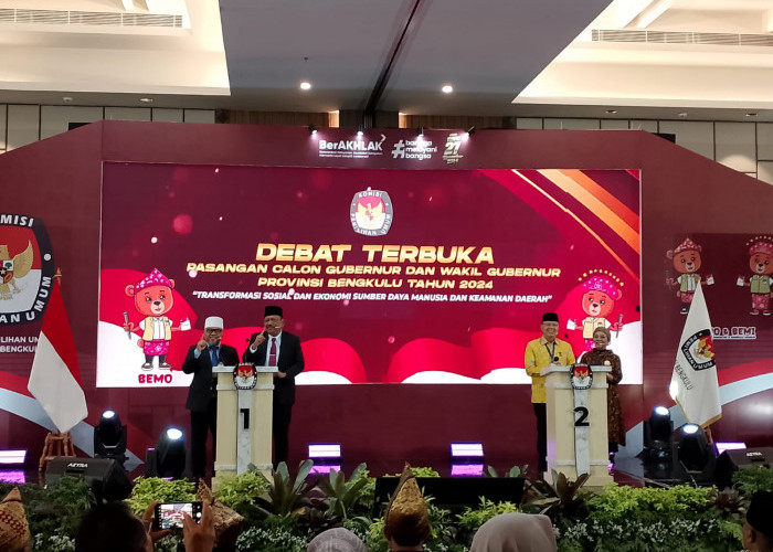 Debat Kandidat Paslon Gubernur Bengkulu Hari Pertama Bahas Transformasi Sosial dan Ekonomi