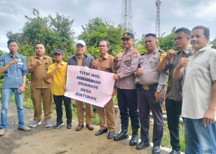 Lakukan Titik Nol, Desa Bintunan Bangun 2 Unit Sumur Bor dan Galian Drainase