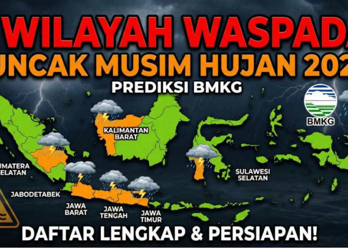 Waspada Hujan Merata, Seluruh Wilayah Bengkulu Diprediksi Basah Hari Ini