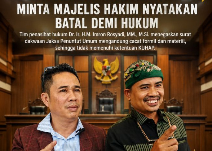 Tim Advokat Imron Rosyadi Tegaskan Dakwaan JPU Cacat Hukum, Minta Majelis Hakim Nyatakan Batal Demi Hukum