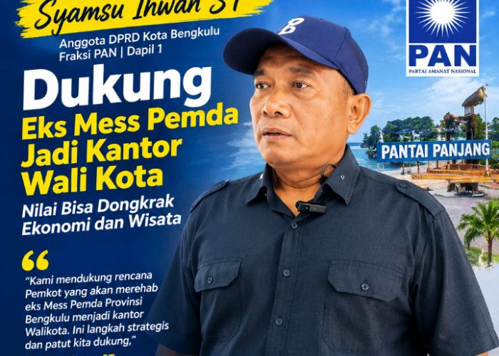 Syamsu Ihwan ST Dukung Eks Mess Pemda Jadi Kantor Wali Kota, Bisa Dongkrak Ekonomi dan Wisata