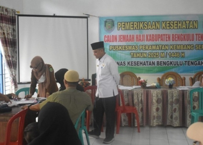 Jamaah Calon Haji  Bengkulu Tengah Diperiksa Kondisi Kesehatannya