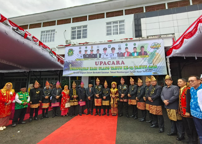 Semangat HUT Kabupaten Kaur ke - 23, Bupati Kaur : Satukan Tekad Bangun Daerah Lebih Maju