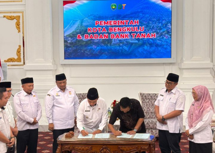 Badan Bank Tanah Teken MoU dengan Wali Kota Bengkulu, Optimalisasi Pemanfaatan Tanah