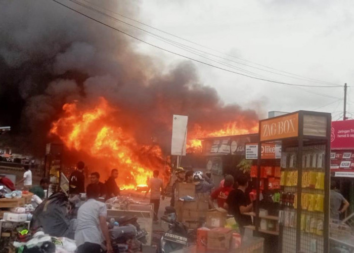 Kerugian Sekitar Rp 1 Miliar, Kebakaran Pasar Giri Kencana Ketahun Diduga Karena Konsleting