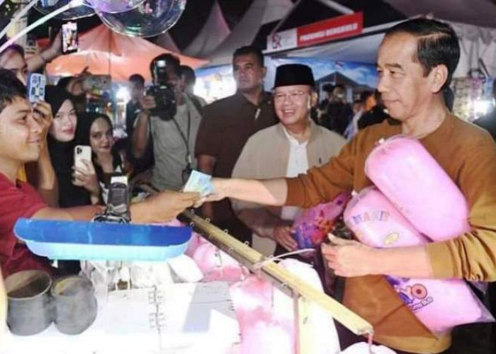 Festival Tabut 2023, Presiden Jokowi Beli Gulali, Penjual Terimakasih Pak 