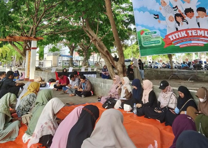 Pertama Digelar, Komunitas Bengkulu Berkolaborasi Bersatu  Dalam Titik Dukung Perjuangan  Palestina