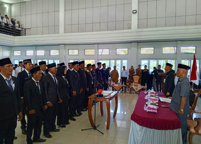  960 Orang Pengurus BPD Kabupaten Kaur  Dikukuhkan Masa Jabatannya Menjadi 8 Tahun 