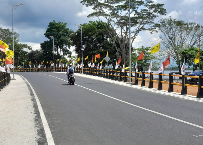 Akhirnya Gubernur Bengkulu Setuju Bendera Partai yang Terpasang di Jembatan Agar Ditertibkan