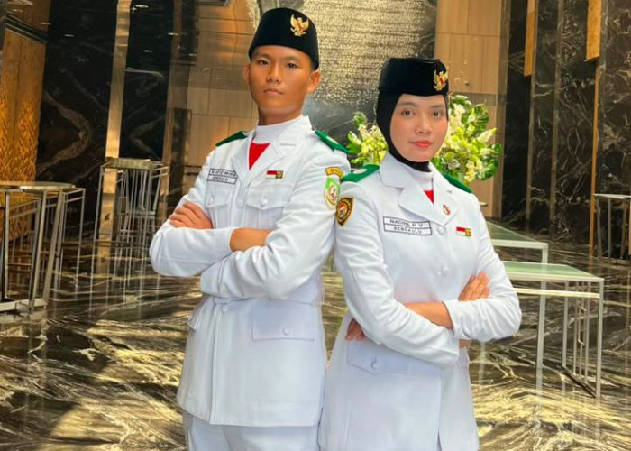 Sultan Apresiasi Aryo dan Nadinee, Dua Pelajar Bengkulu yang Dipercaya Jadi Paskibraka Nasional