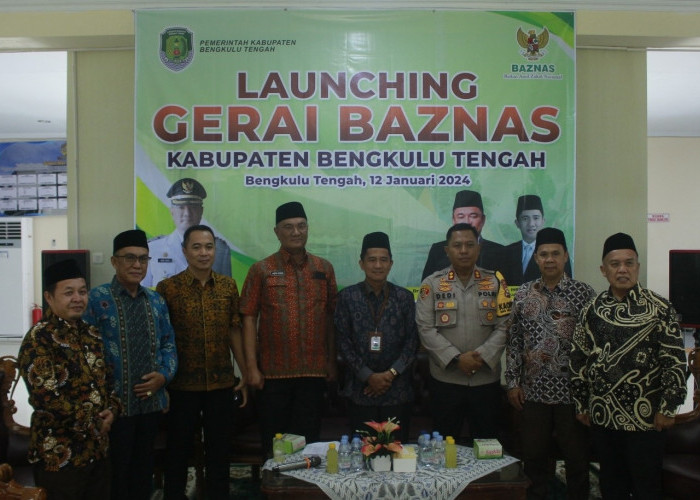 Bengkulu Tengah  Launching Gerai Baznas, Target Kumpulkan Dana Rp 2 Miliar