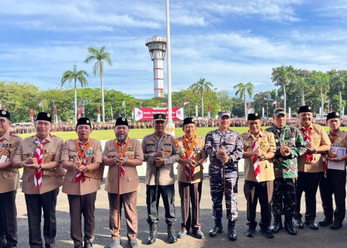 Walikota dan Wakil Walikota Bengkulu Hadiri Upacara Peringatan Hari Pramuka ke-64