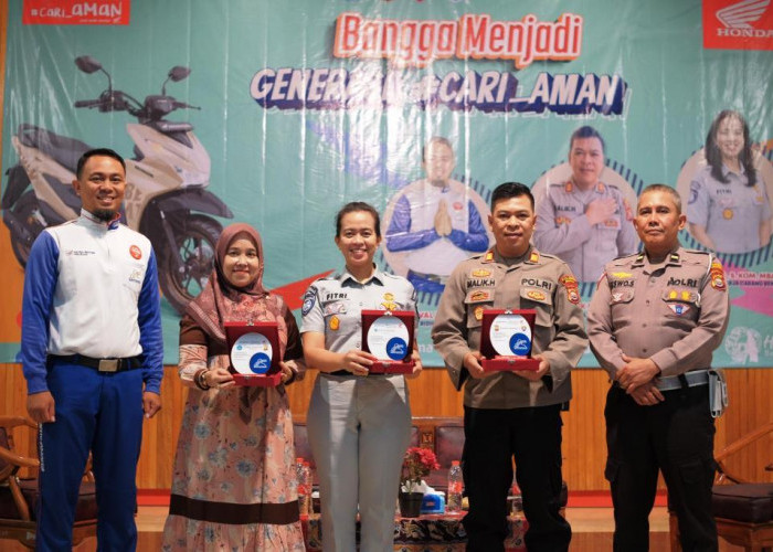 Kolaborasi Jasa Raharja Bersama Astra Honda Motor Bengkulu pada Kegiatan Sosialisasi Safety Riding