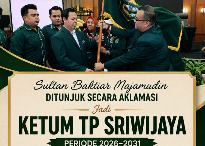 Sultan Baktiar Najamudin Nahkodai TP Sriwijaya, Siap Perkuat Soliditas Perantau Sumatera Bagian Selatan