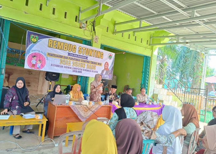  Pemdes Dusun Baru Seginim Laksanakan Rembug Stunting, Ini Cara Terbaik Dalam Pencegahannya 