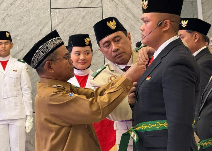  7 Orang Pelaksana Duta Pancasila Paskibraka Indonesia Dilantik Wakil Bupati Bengkulu Utara